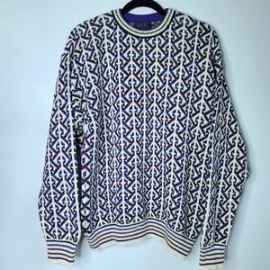 Vintage Old Glory Men's Crewneck Grandpa‎ Sweater XL